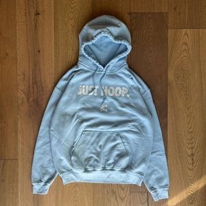 Light Blue Mens “Just Hoop” Hoodie
